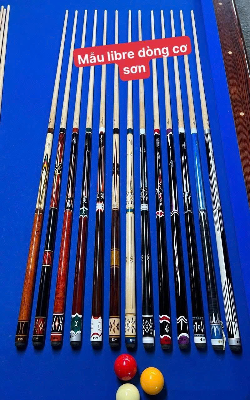 Cơ bida libre (líp) dòng cơ sơn