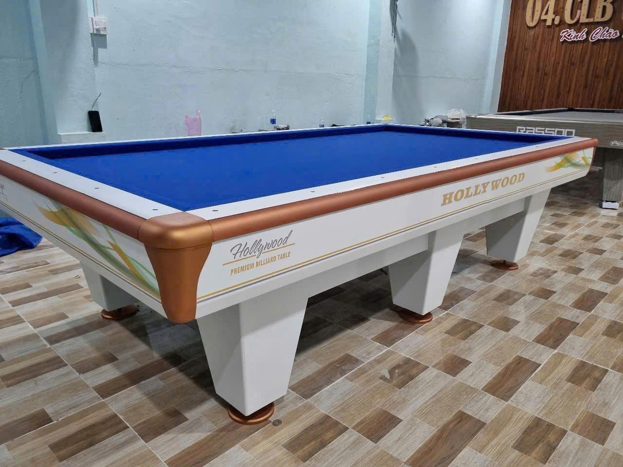 Bàn bida 3 băng (carom) Hollywood (màu trắng)